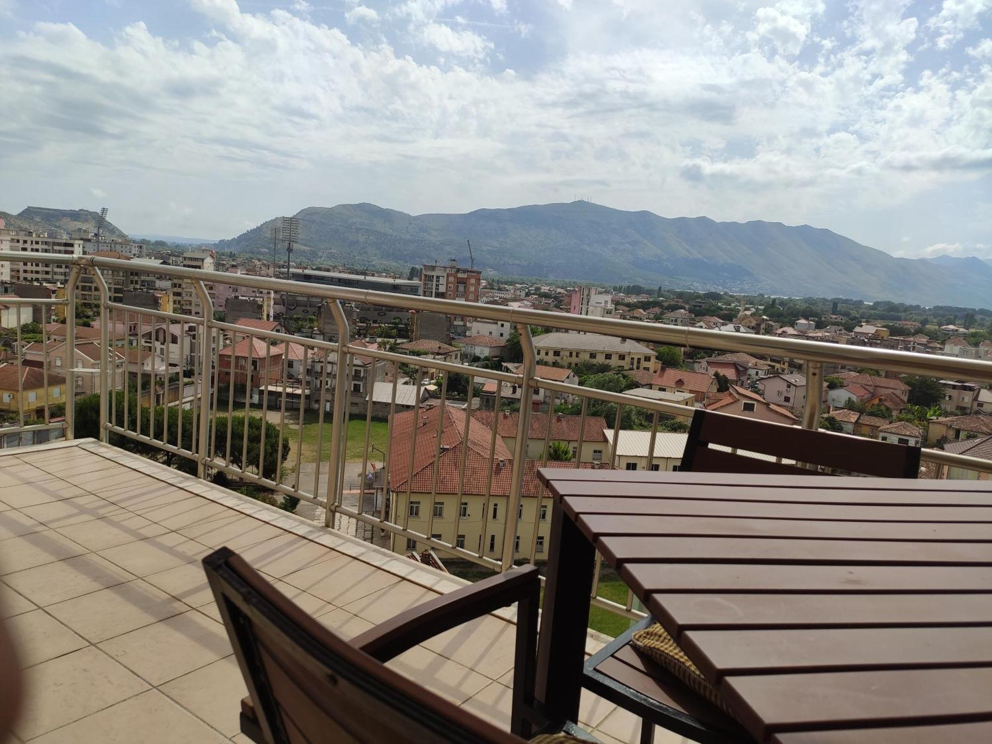 Sunset View Apartment Shkoder Rooftop Ngoại thất bức ảnh